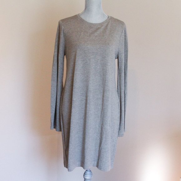 Lou & Grey Signature Soft Bell Sleeve Dress - Gray – Large - Picture 2 of 7